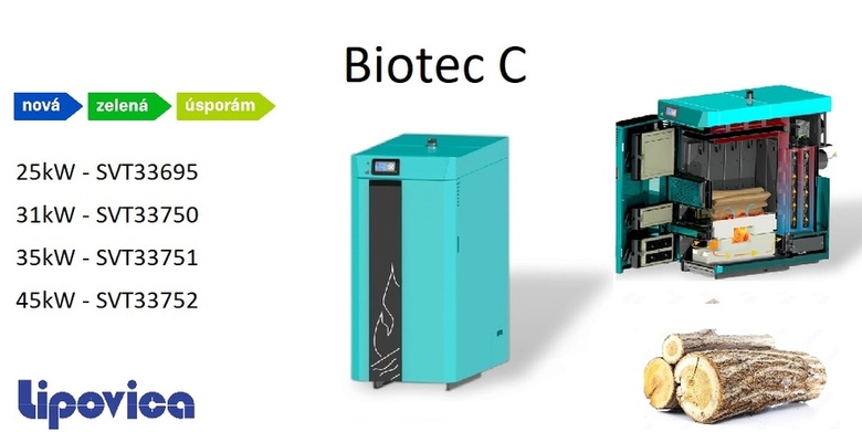 Biotec C zplyňovací kotel na dřevo